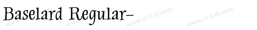 Baselard Regular字体转换